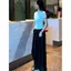 Phong Cách Hàn Quốc Ánh Sáng Đơn Giản Thiết Kế Phong Cách Trưởng Thành Niche Culottes Nữ Xuân Hè Phong Cách Mới Thời Trang Nhiều Lớp Tính Khí Phù Hợp Với Đẹp Phong Cách Phương Tây Ngọt Ngào Màu Trơn Phong Cách Hot Dai