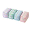 FAVORITEGOODS Dụng cụ sắp xếp vệ sinh du lịch, Túi trang điểm Seersucker sọc dung tích lớn, Túi đựng mỹ phẩm đa chức năng dễ thương Du lịch