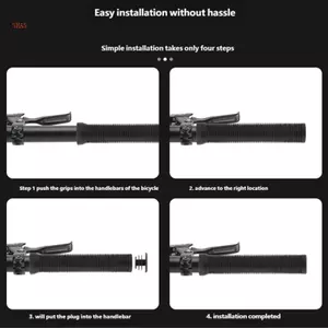 Tay cầm đi xe đạp chống trượt Shas Grips Vỏ tay cầm hấp thụ sốc xe đạp leo núi