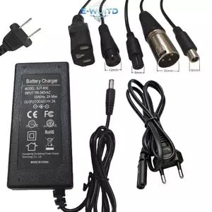 E-WOITD 1 Bộ AC 100-240V DC 42V 2A Sạc US / EU Cắm Pin Adapter Trên Lĩnh Vực Phụ Kiện 42V 2A Bộ Chuyển Đổi Nguồn Điện Mới E-WOITD