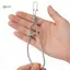 Dụng cụ câu cá bằng thép không gỉ Dây câu cá sống Kẹp khóa chắc chắn để câu cá cắm trại ngoài trời mới