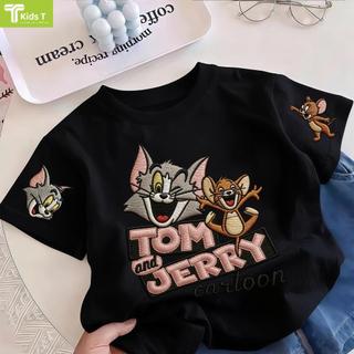COD✅ (Hồ Chí Minh)Kids T Mall Áo phông tay ngắn In hình hoạt hình Áo Kiểu rộng và ấn tượng Trẻ em thời trang #VN405