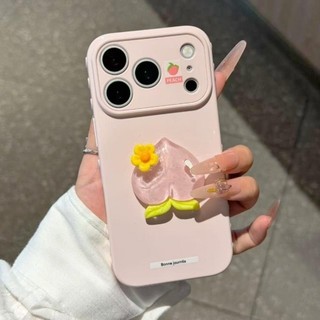 3D DIY Dưa Hấu Lê Trái Cây Trường Hợp Điện Thoại Di Động For iPhone 17 16 15 14 13 12 11 Pro Max 16 15 14 Plus