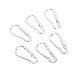 Set 10 Móc Khóa Carabiner Chữ D Mini Bằng Hợp Kim Nhôm Tiện Dụng Khi Đi Cắm Trại -PST99