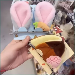 SQ Zootopia 2 Judy Hopps Kẹp Tóc Nick Wilde Hoạt Hình Sang Trọng Tai Kẹp Tóc Thời Trang Dễ Thương Phụ Kiện Tóc