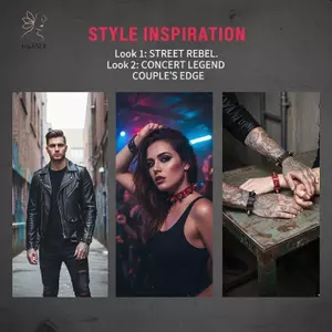 HNKMP Nữ Punk Studded Spike Vòng Tay Giả Da Ro Lắc Tay Goth Phong Cách Có Thể Điều Chỉnh Trang Sức Cho Bé Gái Đảng.