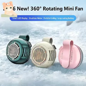 Quạt kẹp không lá Mini di động, Quạt treo eo cá nhân Quạt lốc xoáy nhỏ cầm tay, Thiết kế khóa nhẹ làm mát có thể sạc lại USB