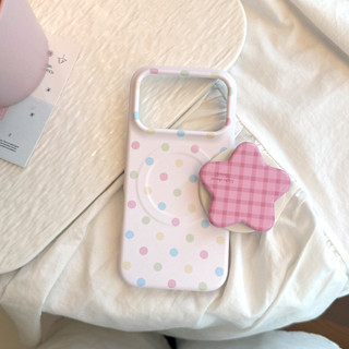 [Sheren] Ốp Điện Thoại Chấm Bi Ngôi Sao Thích Hợp Cho i17 16 15 14 13 12 11 pro max Vỏ Bảo Vệ Chống Sốc