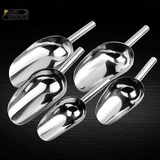 PlumHOUSE Thép không gỉ Kẹo Ngọt Dụng Cụ Cạo Đá Buffet Thanh Đo Thực Phẩm Muỗng Xẻng VN