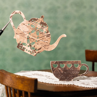 ENWEI 30 Cái [Life Prelude Series] Phong cách cổ điển Die Cut Home Chủ đề Giấy dán nhật ký đôi Gói để trang trí sổ lưu niệm