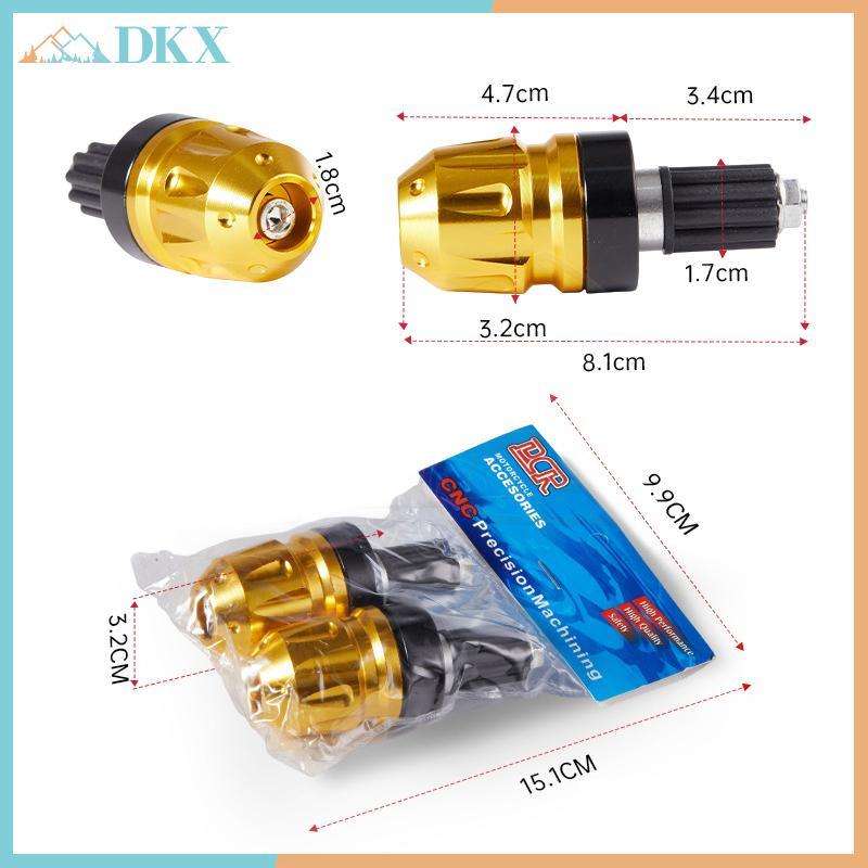 DKX Đa Năng Xe Máy Tay Cầm Tay Cầm Thanh Cuối Phích Cắm Đối Trọng Bảo Vệ Phụ Kiện Thẩm Mỹ.