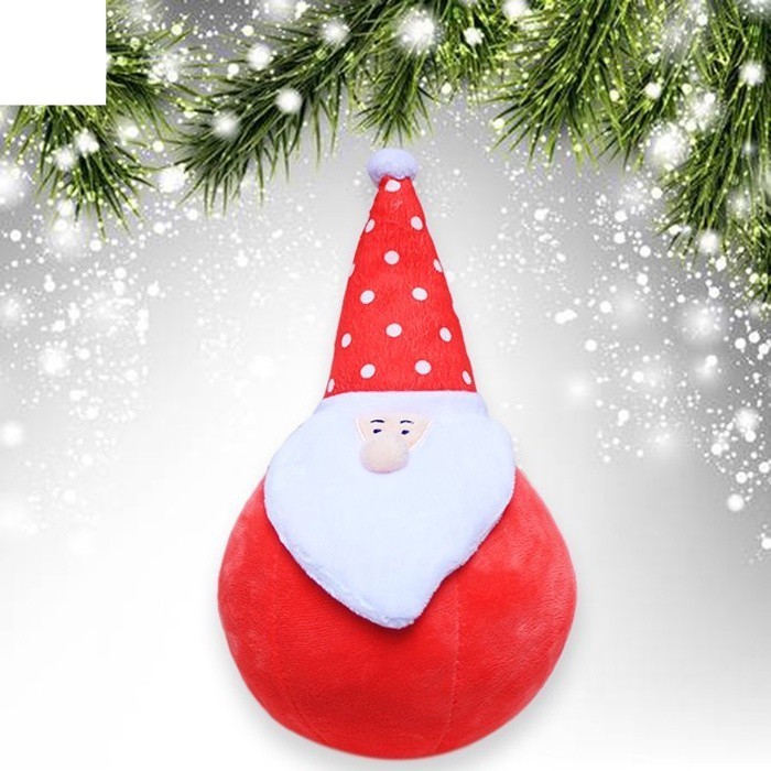Thú bông noel Ông già noel bông giáng sinh thân tròn - Trang trí giáng sinh