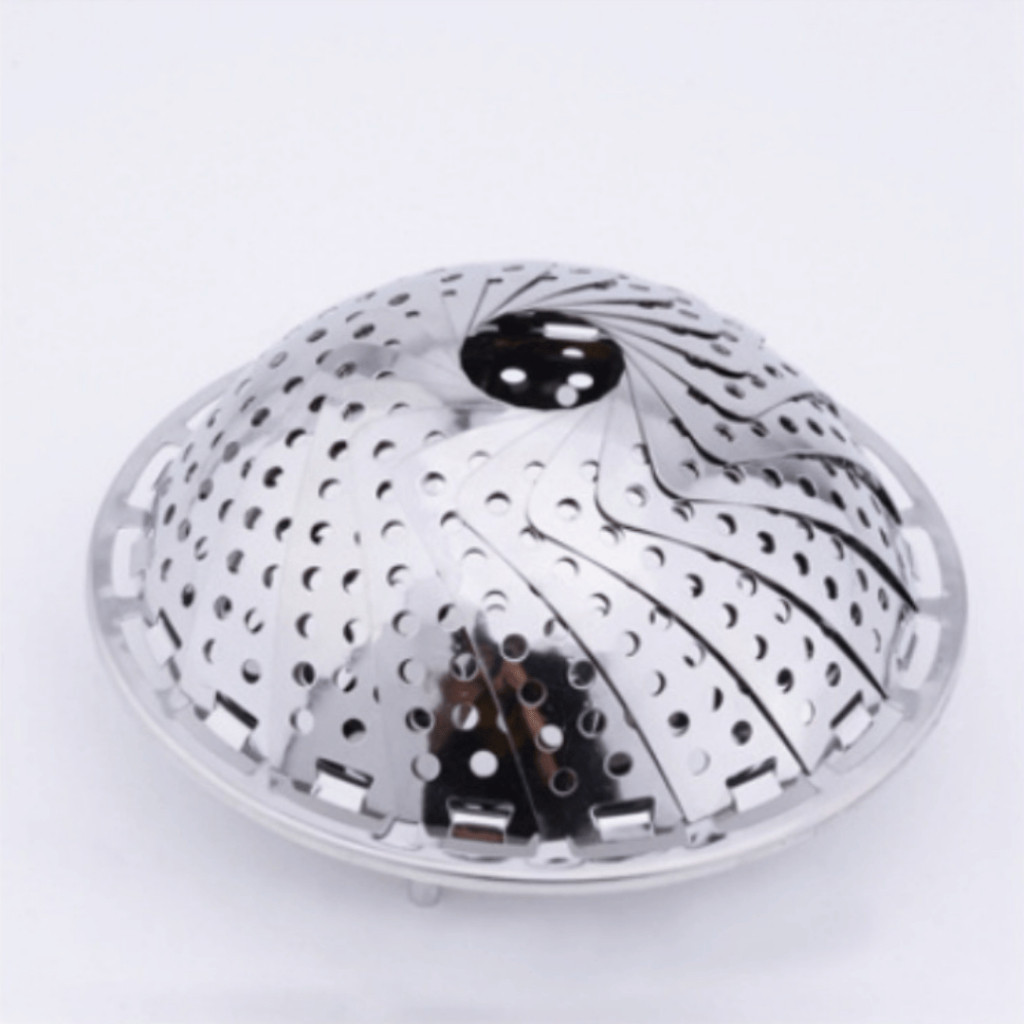 Xửng Hấp Inox Tiện Lợi Đáy Thoát Nước Tốt, Chân Cao, Hấp Đồ Ăn Dễ Dàng