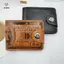 Ví nam doanh nhân Ví nam với 100 đô la Mỹ PatternWallet Da nam Walet Hộp đựng thẻ ảnh Ví dung tích lớn [Mina]