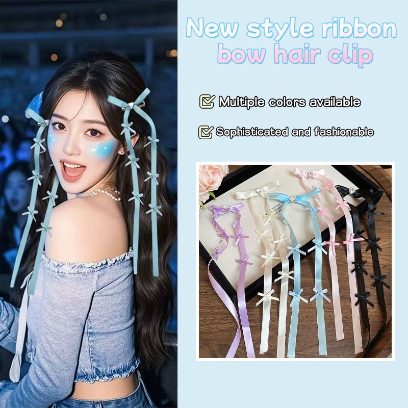 Kẹp TócStreamer Phong Cách Ballet Ngọt Ngào Với Nơ Và Ruy Băng