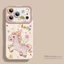Ốp Điện Thoại Cặp Đôi Màu Kẹo Dễ Thương + Dây Buộc Cho iPhone 17 16 15 14 13 12 11 Pro Max X XR XS Max 7 8 Plus SE2020