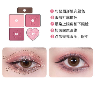 Bảng phấn mắt năm màu Matte Pearlescent Smoky Trang điểm màu đất Bột lông mày tự nhiên Contouring Phấn mắt Trang điểm lâu trôi Clear Edge No S