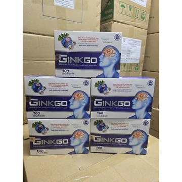 Hoạt huyết dưỡng não, bổ não ginkgo Biloba - Giúp bổ não , giảm rối loạn tiền đình , mất ngủ , tai biến - Hộp 100 viên