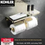 【 KOHLER 】Giá treo khăn giấy đồng thau dày đặc, giá treo giấy cuộn phòng tắm, móc đôi, máy phân phối giấy vệ sinh, hộp k