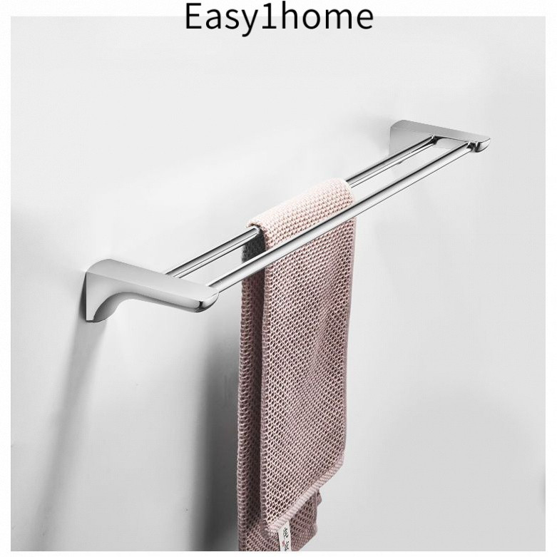 Kohler Phòng tắm cổ điển Kohler304Giá treo khăn bằng thép không gỉ cho phòng tắm, giá treo khăn tắm hai tầng, thanh treo