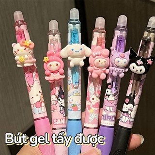 Bút mực xoá được ngòi 0.5mm – Bút gel mực xanh cho học sinh tiểu học, họa tiết hoạt hình cute giúp bé viết chữ đẹp hơn