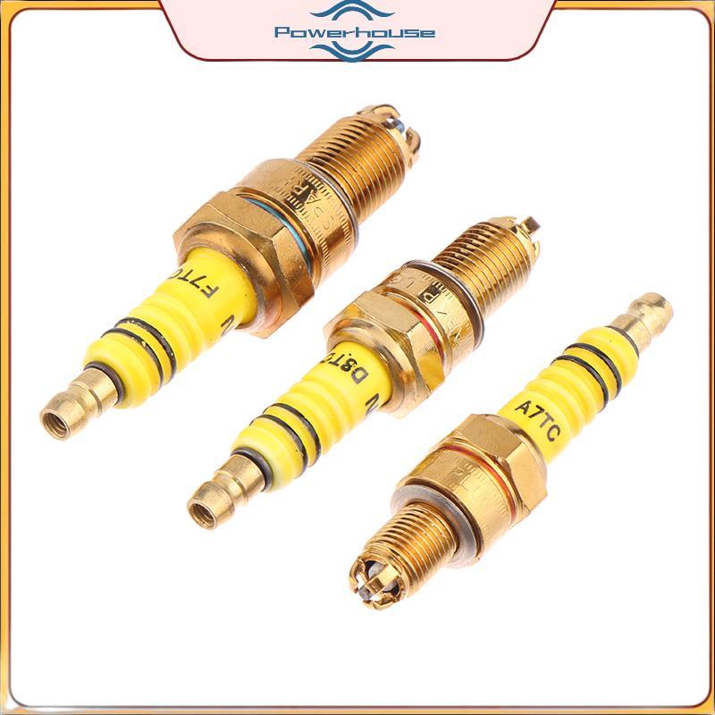ĐIỆN 1 Cái Bugi 3 Điện Cực Ba A7TC D8TC Cho GY6 CG 50 70 110 125 150CC Xe Máy Atv Xe Tay Ga Bụi Bẩn Xe Đạp Go Kart.