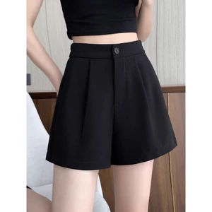 Phù hợp với tất cả các trận đấu Quần short dáng rộng mỏng hơn Nhìn chữ a Quần mặc bên ngoài Quần nhỏ màu đen thông thường 5.12