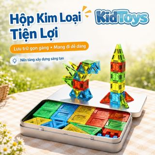 Đồ Chơi Xếp Hình Nam Châm KidToys - Miếng Ghép Trong Suốt Sáng Tạo Cho Bé