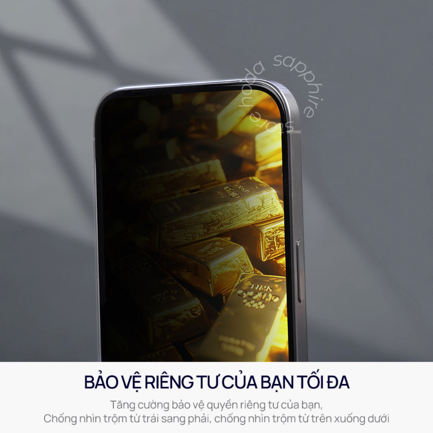 [Chính Hãng] Kính Cường Lực Chống Nhìn Trộm 360 Độ ANANK Privacy Cho iPhone 17 Pro Max 17 Air 16 Pro Max 15 14