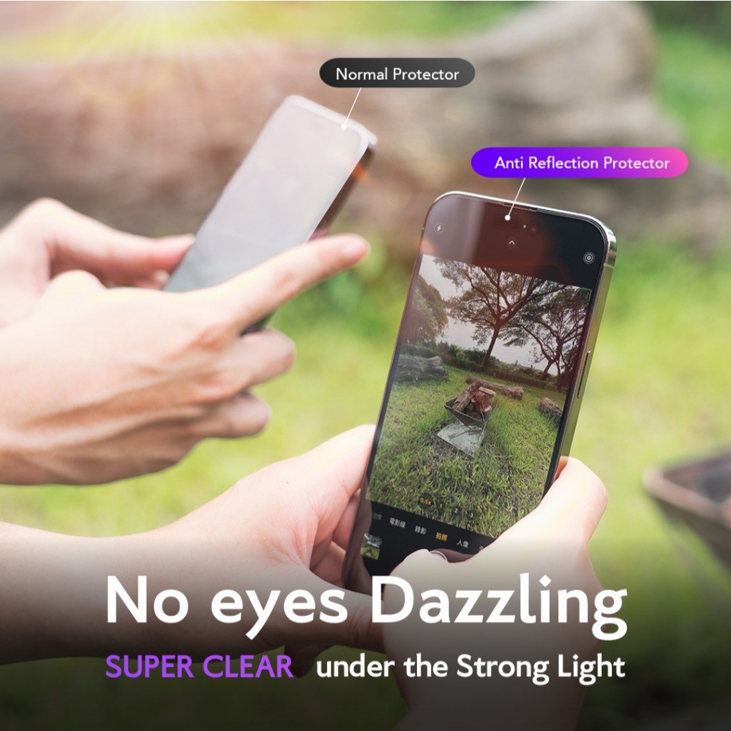 [Chính Hãng] Kính Cường Lực Chống Chói Hoda 3D Anti-Reflection Full Màn IP 18/16/17 Pro Max - Khung Tự Lấy Bụi Dust-Free