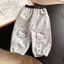 Quần Nỉ Bé Trai, Bé Gái HỌA TIẾT IN MẶT MÈO ĐÁNG YÊU QC33 K.Kid Vải Mềm Mát size 8-20 kg