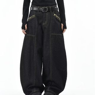 CGF Quần jean phong cách unisex cao cấp mang hơi thở retro Mỹ Unisex Fashion