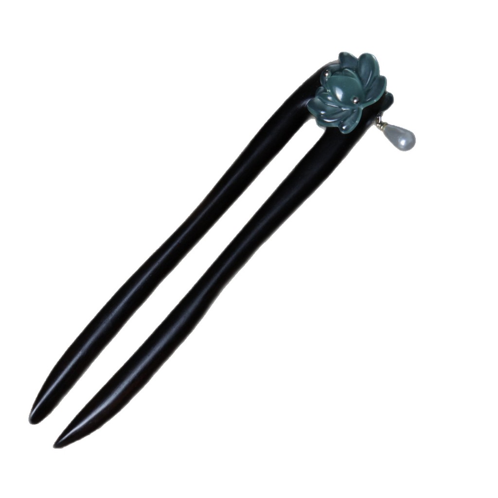WHX Kẹp Tóc Hình Chữ U Hoa Sen Cổ Phong Cách Trung Hoa Tua Rua Phụ Kiện Nữ Hanfu Sườn Xám