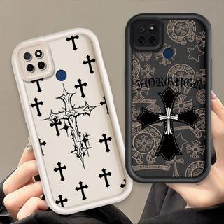 Ốp Lưng Cho Realme C12 C25 C25S C21Y C25Y C15 Narzo 30A Narzo 20 Vỏ Điện Thoại Mềm Silicon Hoạt Hình TPU Chrome Hearts cross Angel Eye Ốp Lưng Chống Sốc