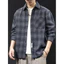 Áo sơ mi nam Mỹ kiểm tra hoa văn VN, Size lớn M-8XL, Áo sơ mi chở hàng dài tay
