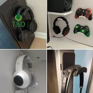Giá đỡ tai nghe gắn tường đa năng Bộ điều khiển chơi game Giá đỡ tai nghe Hiển thị Ra dưới Móc treo bàn cho tai nghe [mới]