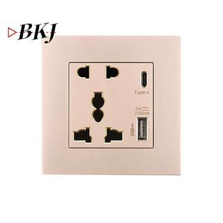 [KJ] Bộ nguồn 2100MA USB Soet Bảng điều khiển quốc tế 13A Giao diện tường loại C của Vương quốc Anh [Mới]