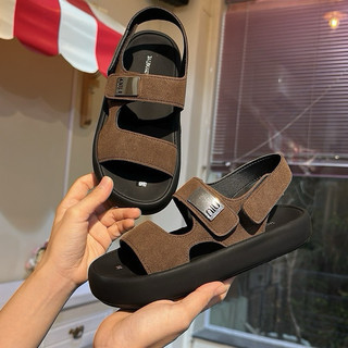 Sandal Nữ IGU đế cao 5cm và 2cm da mềm nhẹ chân hàng may sẵn quai ngang có khoen gương xinh xắn dễ phối đồ