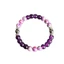 Vòng tay pha lê tự nhiên - Hạt Hematite thạch anh tím - Làm dịu tâm trí êm dịu Handmade Unisex