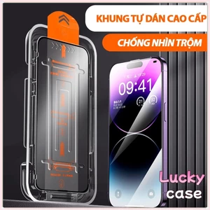 Kính Cường Lực Iphone khung tự dính Độ nét cao Cho iPhone 17 Promax 15 Promax 11 12 13 14 15plus xr xsmax 16plus 15pro