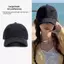 PNPIA- Mũ Bóng Chày Có Thể Điều Chỉnh Có Lỗ Rửa Retro Cotton Hip Hop Snapba Mũ Chống Nắng Cho Hoạt Động Đô Thị