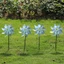 PWSEND Phản Quang Pinwheel, Chống Chim Orchard Bảo Vệ Chim Repeller Pinwheels, Cối Xay Gió Lái Xe Bền Đẹp Chống Thời Tiết Sparkly Scarecrow Pinwheel Cho Bãi Cỏ