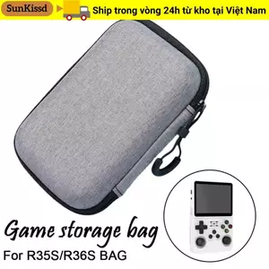 SUNKISSD 1 Cái Máy Chơi Game, Túi Đựng Dây Kéo Chống Trầy Xước Túi Bảo Quản Máy Chơi Game, Túi Bảo Vệ Di Động EVA Cứng Bền Đẹp Cho R36S / R35S