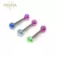 PNPIA- 1 Chiếc Thép Titan Nhiều Màu Sắc Lưỡi Móng Tay Xuyên Cơ Thể Đinh Xuyên Trang Sức Cơ Thể Cho Nữ Quà Tặng Nhẫn Lưỡi