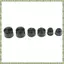 10 Chiếc Ván Trượt Dài Ống Lót Hình nón Xi Lanh Bushing Trục Ly Bộ Phụ Kiện Cho Xe Tải Longboard Đen