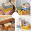 1 Giỏ đựng đồ bằng nhựa có thể gập lại Thùng nhẹ cho đồ chơi và đồ lặt vặt