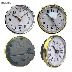 Luckyew Cổ Điển Clo Thủ Công Thạch Anh Chuyển Động Dia.65mm Áo Tròn Chèn Số La Mã Áo Clo Nhỏ Số Ả Rập Trang Trí Tường TQ