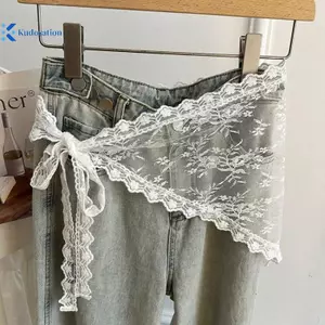 Kudosation Váy Ngắn Staed Đa Năng Với Khăn Trùm Đầu Tam Giác Ngọt Ngào Mông Váy Mini Phù Hợp Cho Câu Lạc Bộ Phong Cách Đêm Đẹp