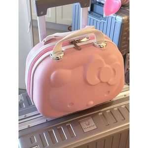 🔥Chống Thấm Nước Thời Trang Vali Xách Tay Hộp Đựng Mỹ Phẩm Hello kitty Nữ Di Động Có Thể Treo Hành Lý Hộp Bảo Quản Dung Tích Lớn Di Động Đi Chơi Túi Du Lịch
