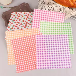 BeautifulHomeA 100 Chiếc Thực Phẩm Giấy Wd Giấy Sáp Chống Dầu Bánh Mì Sandwich Burger Khoai Tây Dương Macarons Paaging Nhà Bếp Dụng Cụ Nướng Bánh Giấy Trang Trí VN